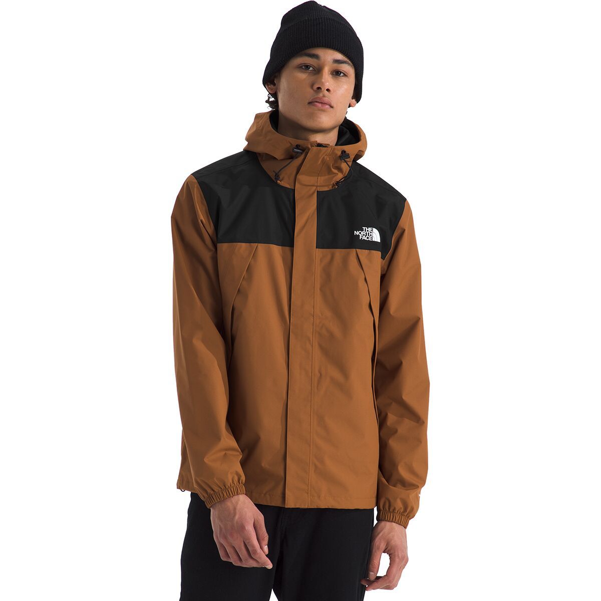 Image of The North Face Antora Jacket - Men's Burnt Umber/TNF Black, S