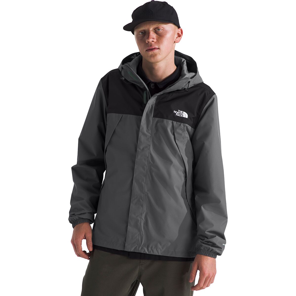 Image of The North Face Antora Jacket - Men's Smoked Pearl/TNF Black/NPF, 3XL