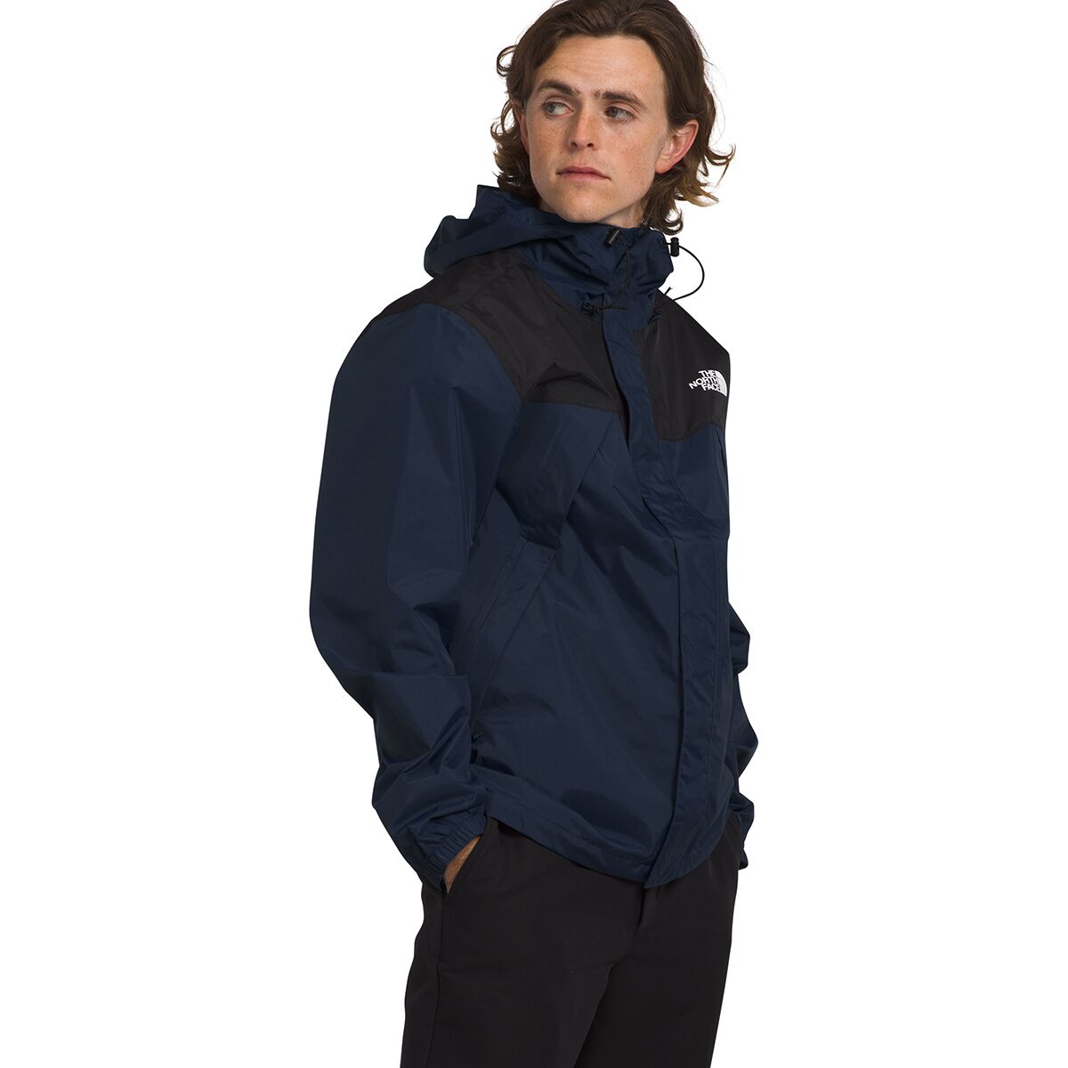 Image of The North Face Antora Jacket - Men's Summit Navy/TNF Black, XXL