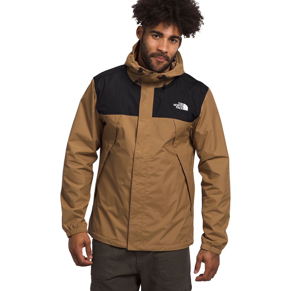 Image of The North Face Antora Jacket - Men's Utility Brown/TNF Black/NPF, L