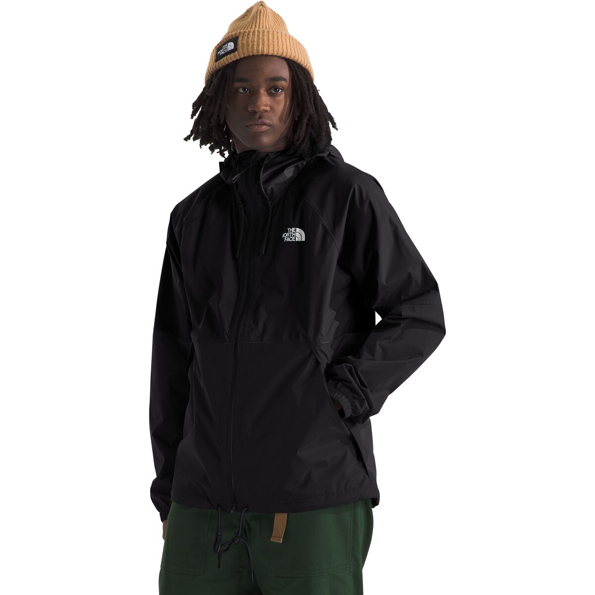Image of The North Face Antora Rain Hooded Jacket - Men's TNF Black/NPF, 3XL