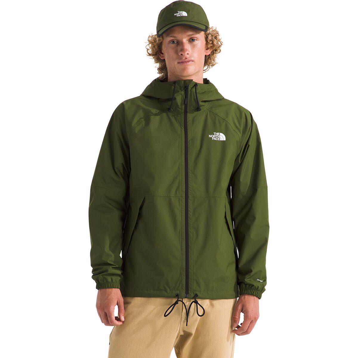 Image of The North Face Antora Rain Hooded Jacket - Men's Woodland Green, XL