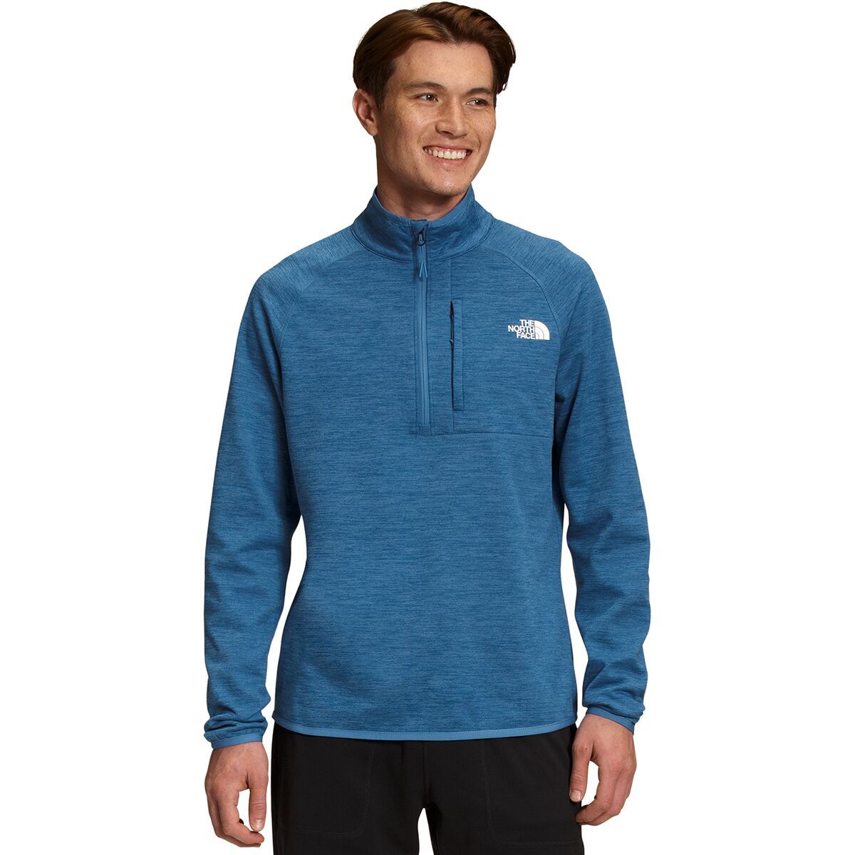 Image of The North Face Canyonlands 1/2-Zip Pullover Fleece Jacket - Men's Federal Blue Heather, S