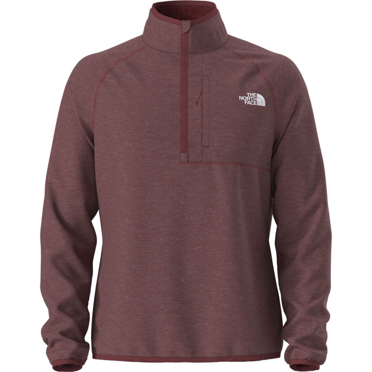 Image of The North Face Canyonlands 1/2-Zip Pullover Fleece Jacket - Men's Sumac Heather, M