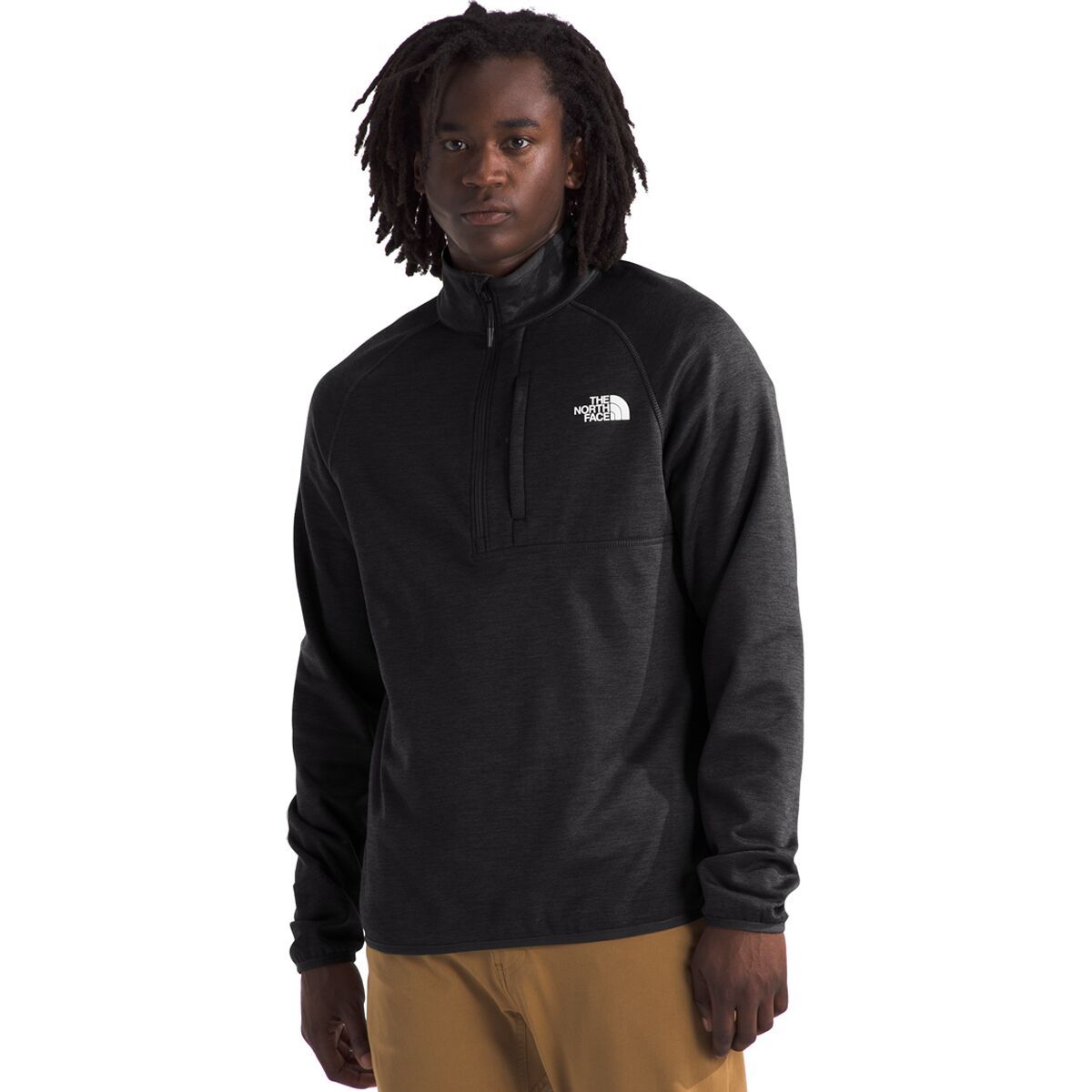 Image of The North Face Canyonlands 1/2-Zip Pullover Fleece Jacket - Men's TNF Black/NPF, M