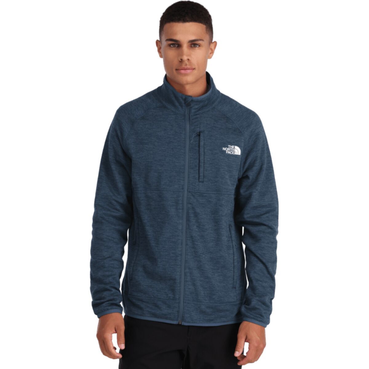 Image of The North Face Canyonlands Full-Zip Jacket - Men's Shady Blue Heather/NPF, XXL