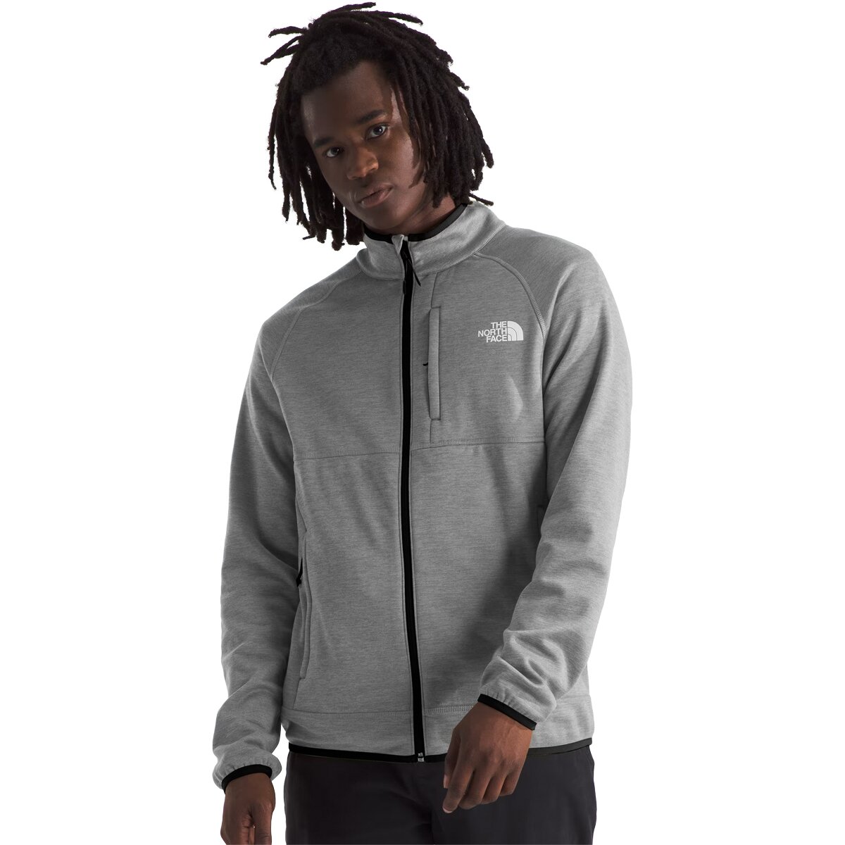The North Face Canyonlands Full-Zip Jacket - Men's TNF Medium Grey Heather/NPF, L