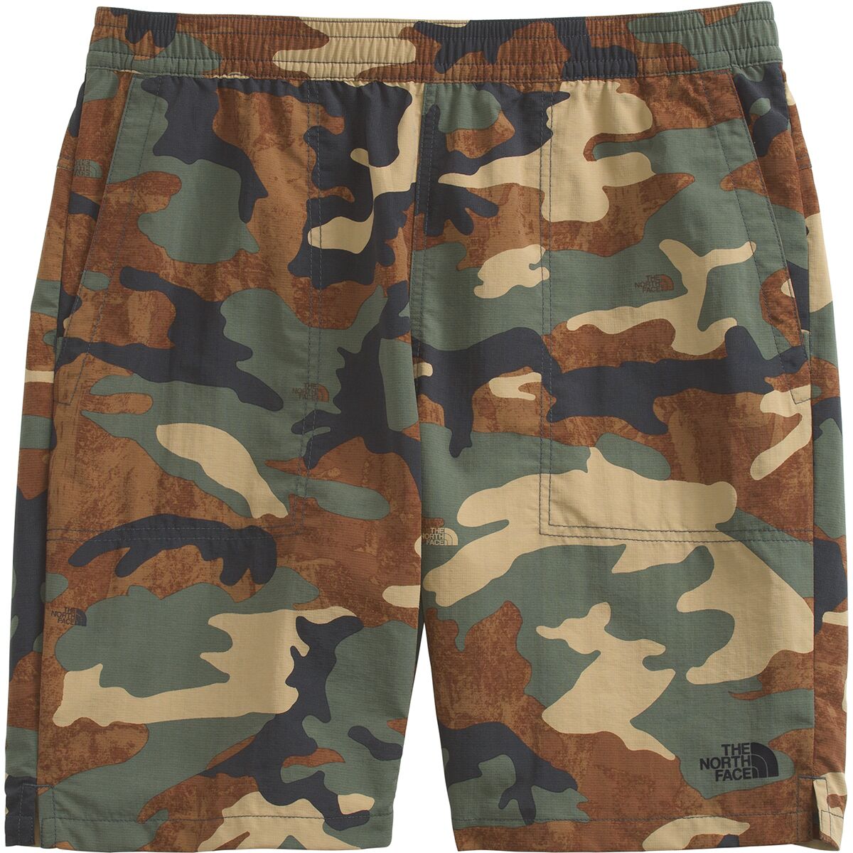 The north sales face camo shorts