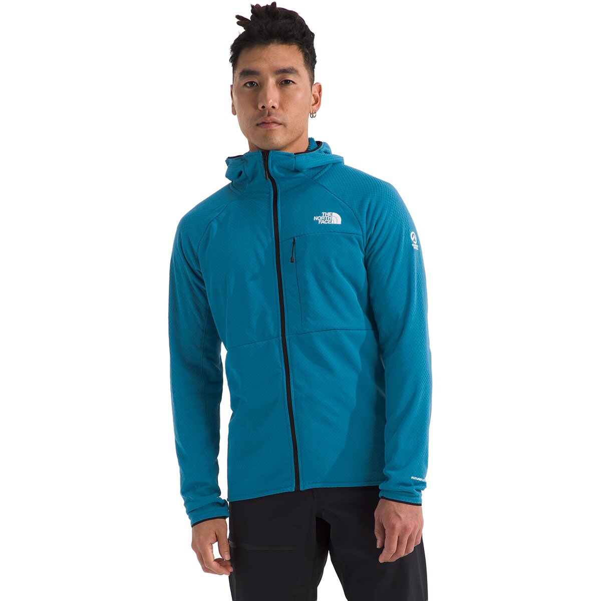 Image of The North Face Summit FUTUREFLEECE Full-Zip Hooded Jacket - Men's Dusk Blue, L