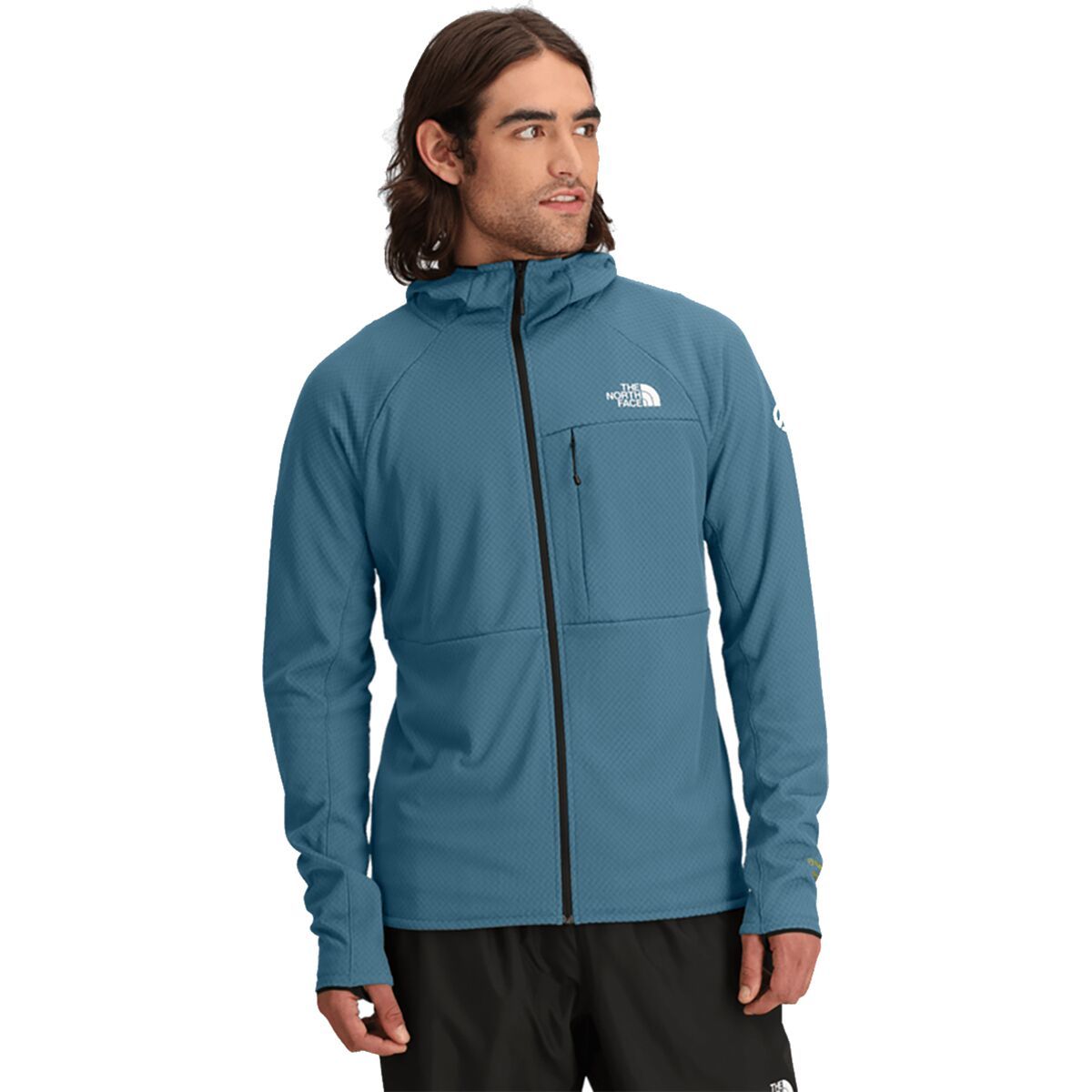 Image of The North Face Summit FUTUREFLEECE Full-Zip Hooded Jacket - Men's Dusk Blue, XL