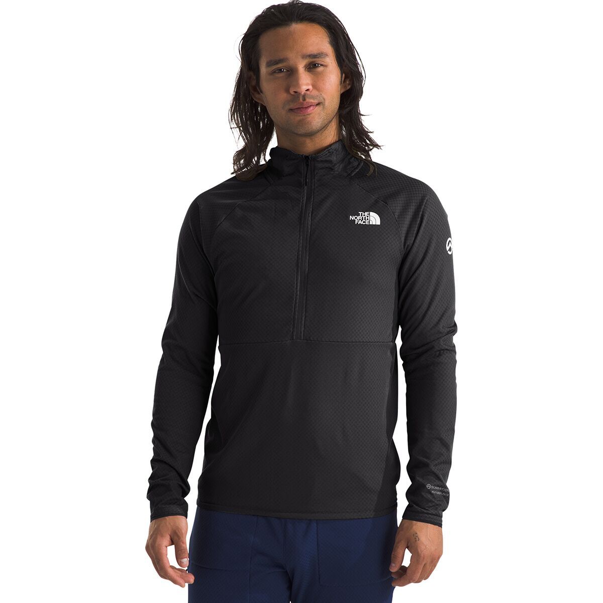 Image of The North Face Summit FUTUREFLEECE LT 1/2-Zip Pullover - Men's TNF Black/NPF, S