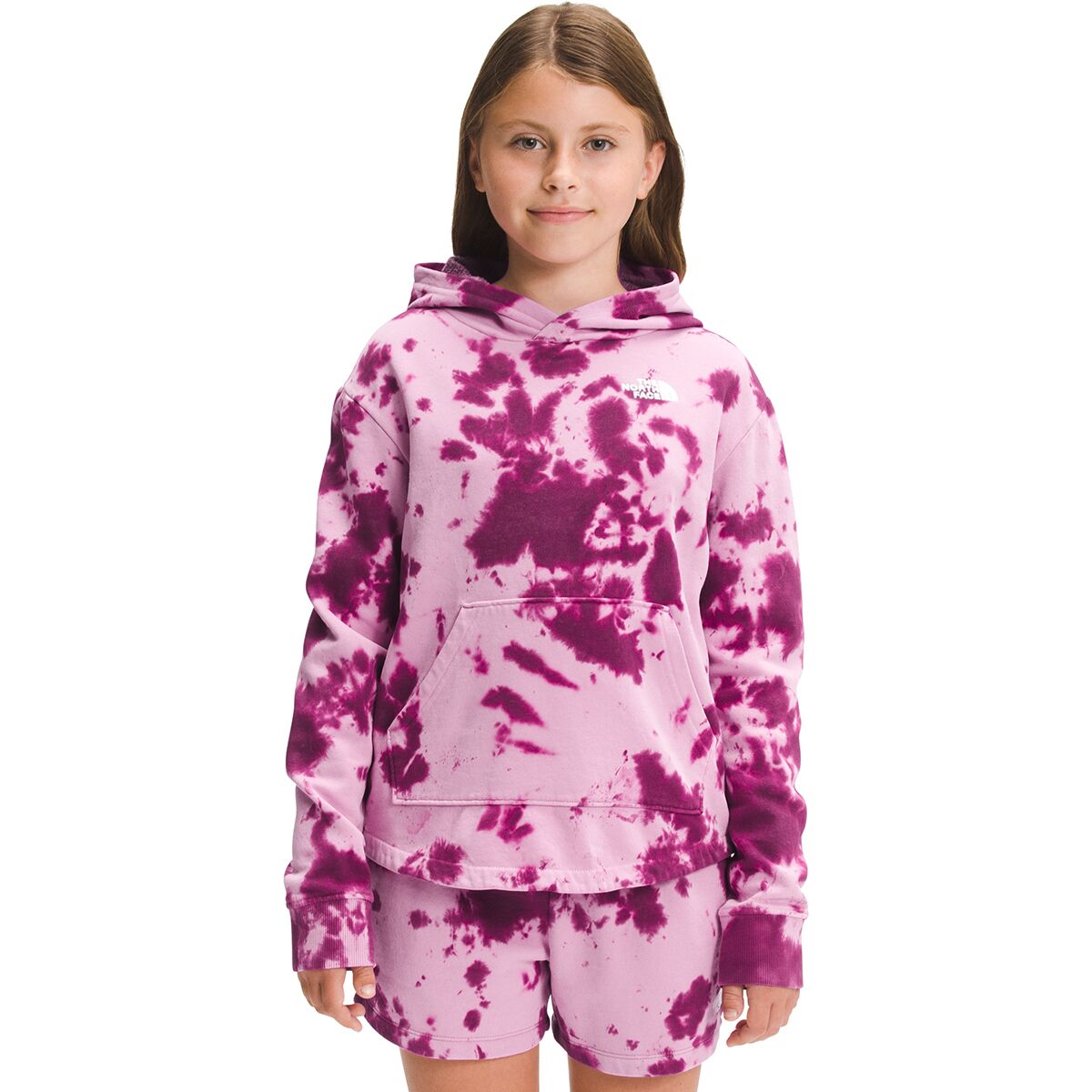 The North Face Printed Tie-Dye Camp Fleece Hoodie - Girls'