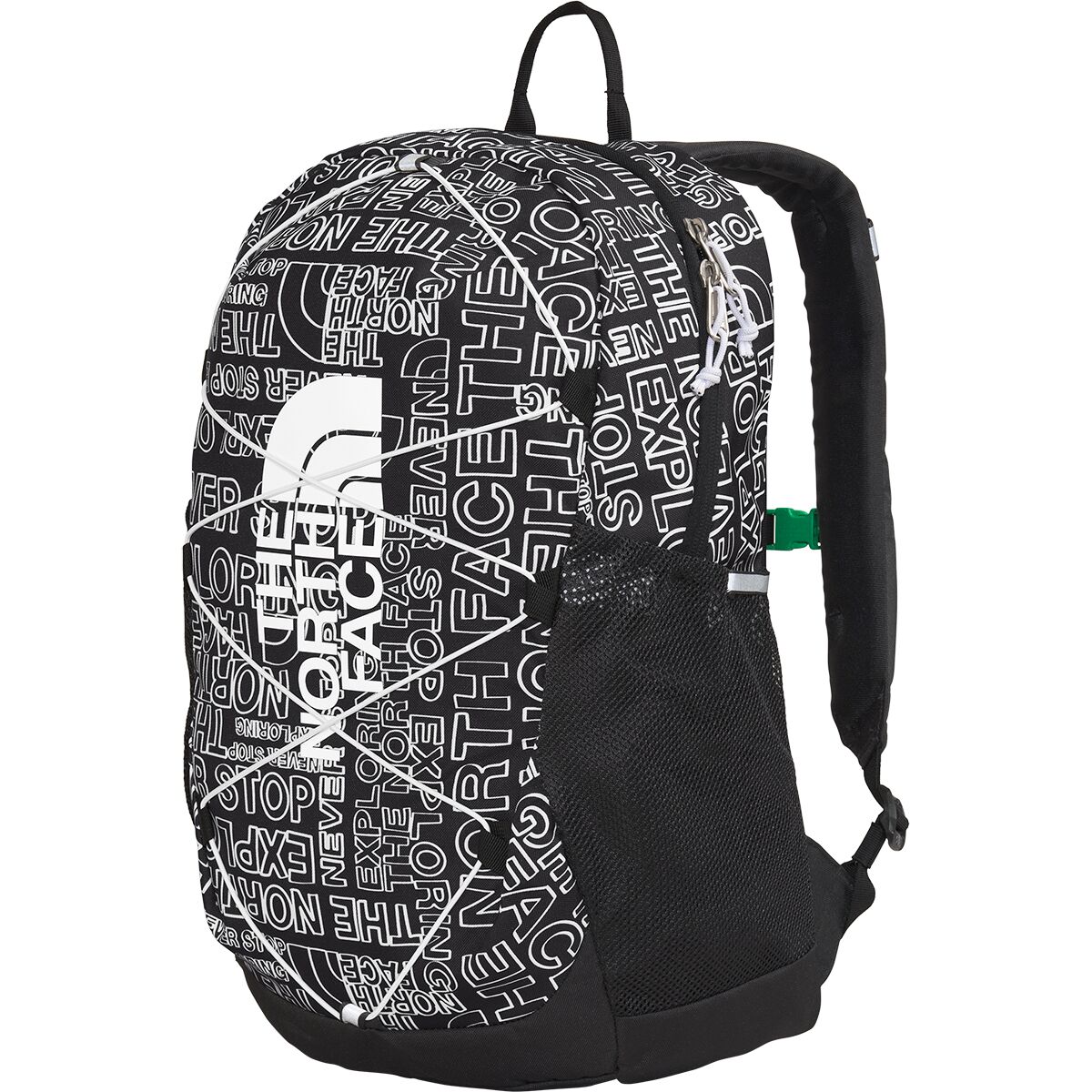 Image of The North Face Court Jester 25L Backpack - Kids' TNF Black TNF Marker Logo Print, One Size