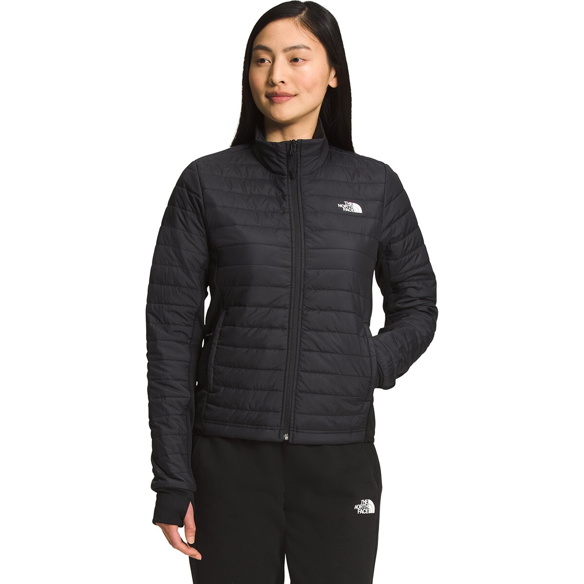Image of The North Face Canyonlands Hybrid Jacket - Women's TNF Black/NPF, XL