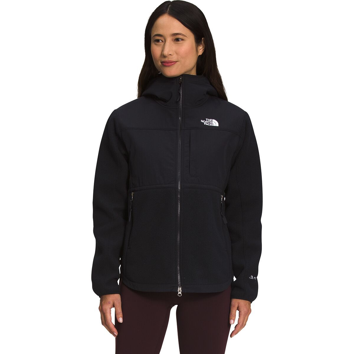 Image of The North Face Denali 2 Hooded Fleece Jacket - Women's TNF Black, XXL