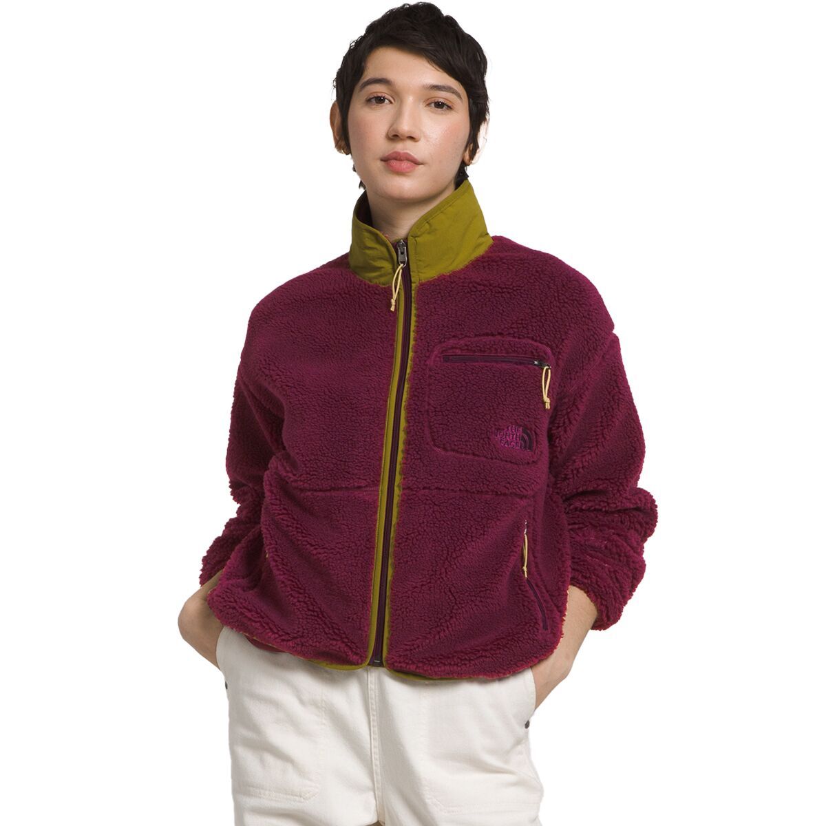 The North Face Extreme Pile Full-Zip Jacket - Women's Boysenberry/Sulphur Moss, M