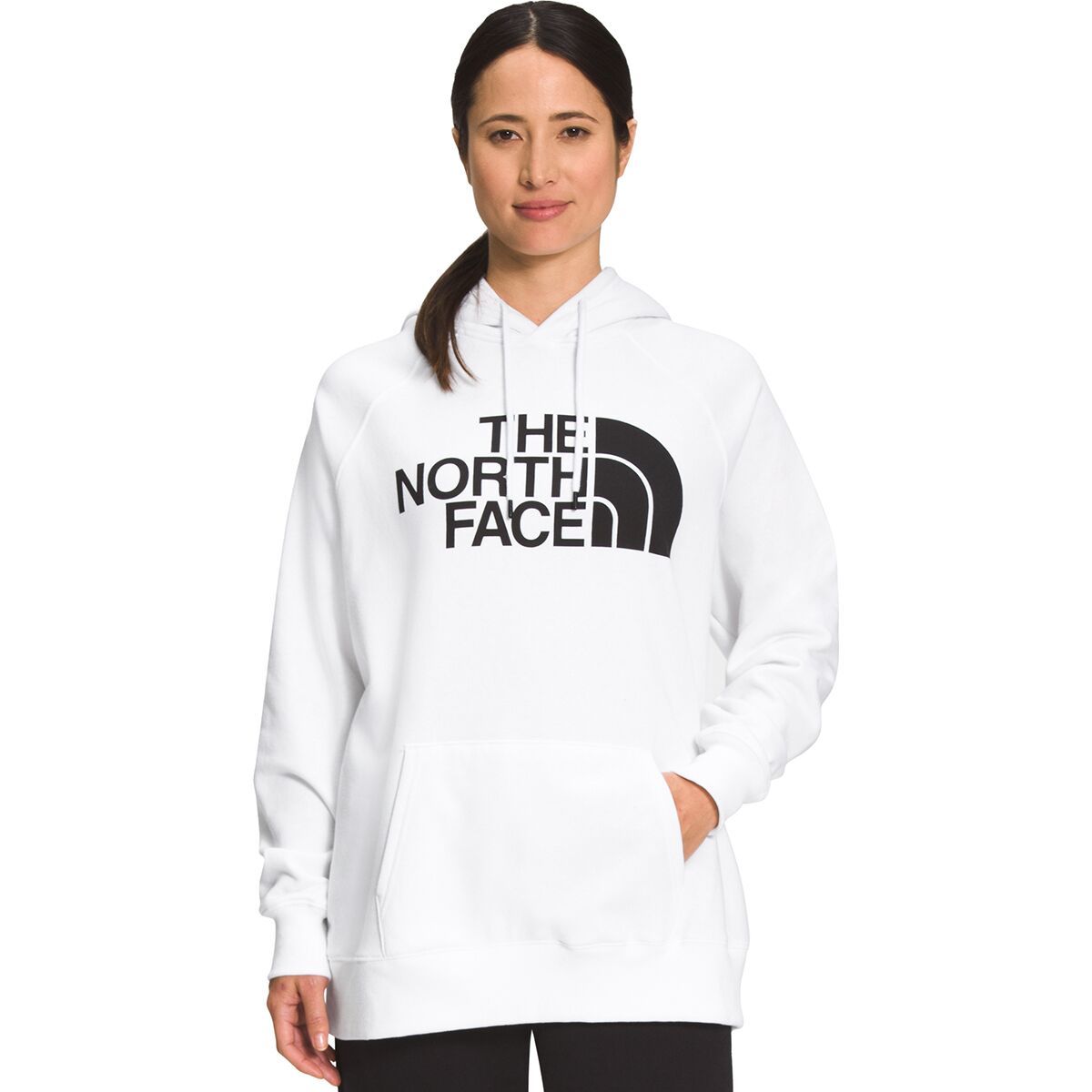 Image of The North Face Half Dome Pullover Hoodie - Women's TNF White/TNF Black, XS