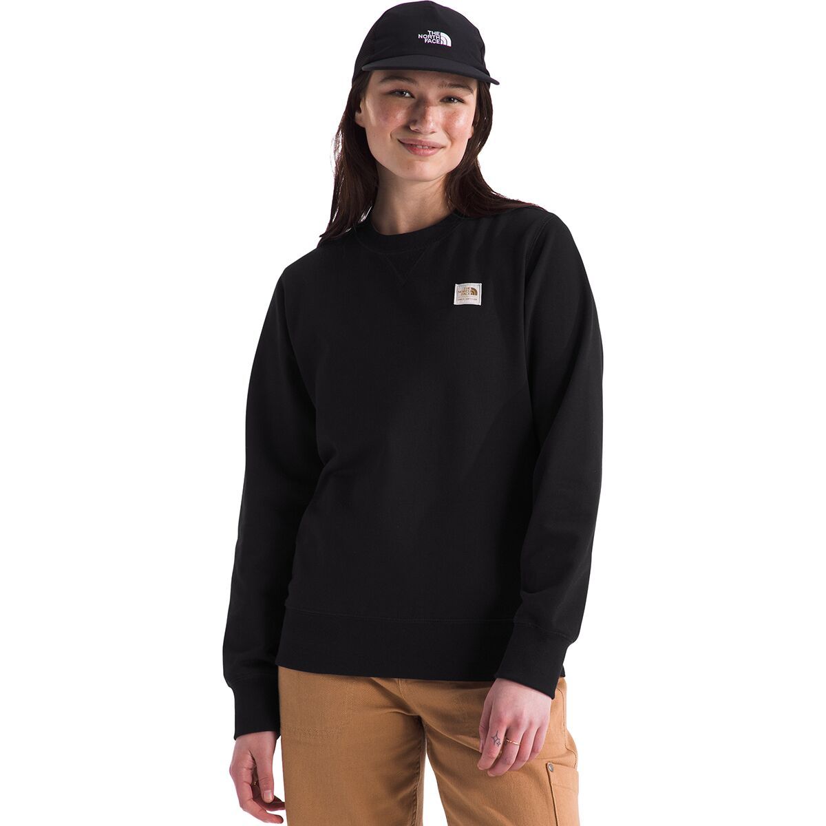 Image of The North Face Heritage Patch Crew - Women's TNF Black/Heritage Patch, L