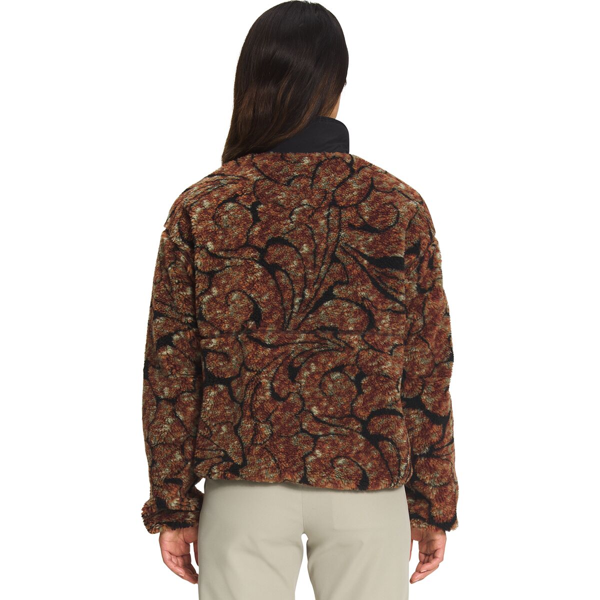 the north face women's jacquard extreme pile full zip jacket