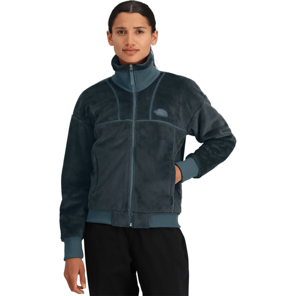 Image of The North Face Luxe Osito Full-Zip Jacket - Women's Space, M