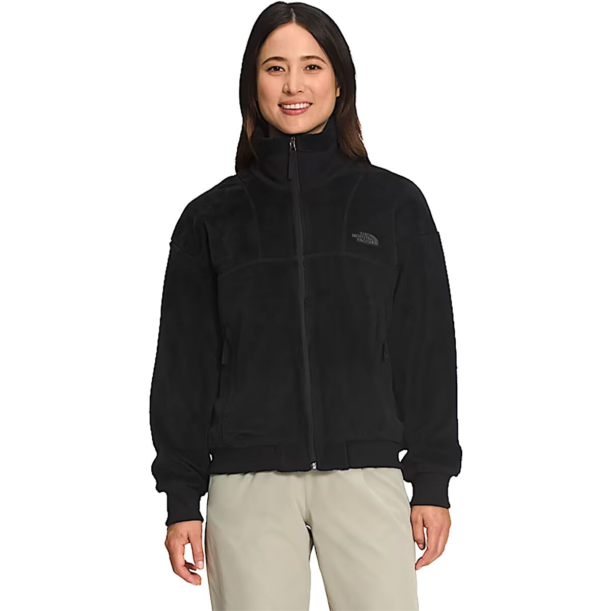 Image of The North Face Luxe Osito Full-Zip Jacket - Women's TNF Black, XS