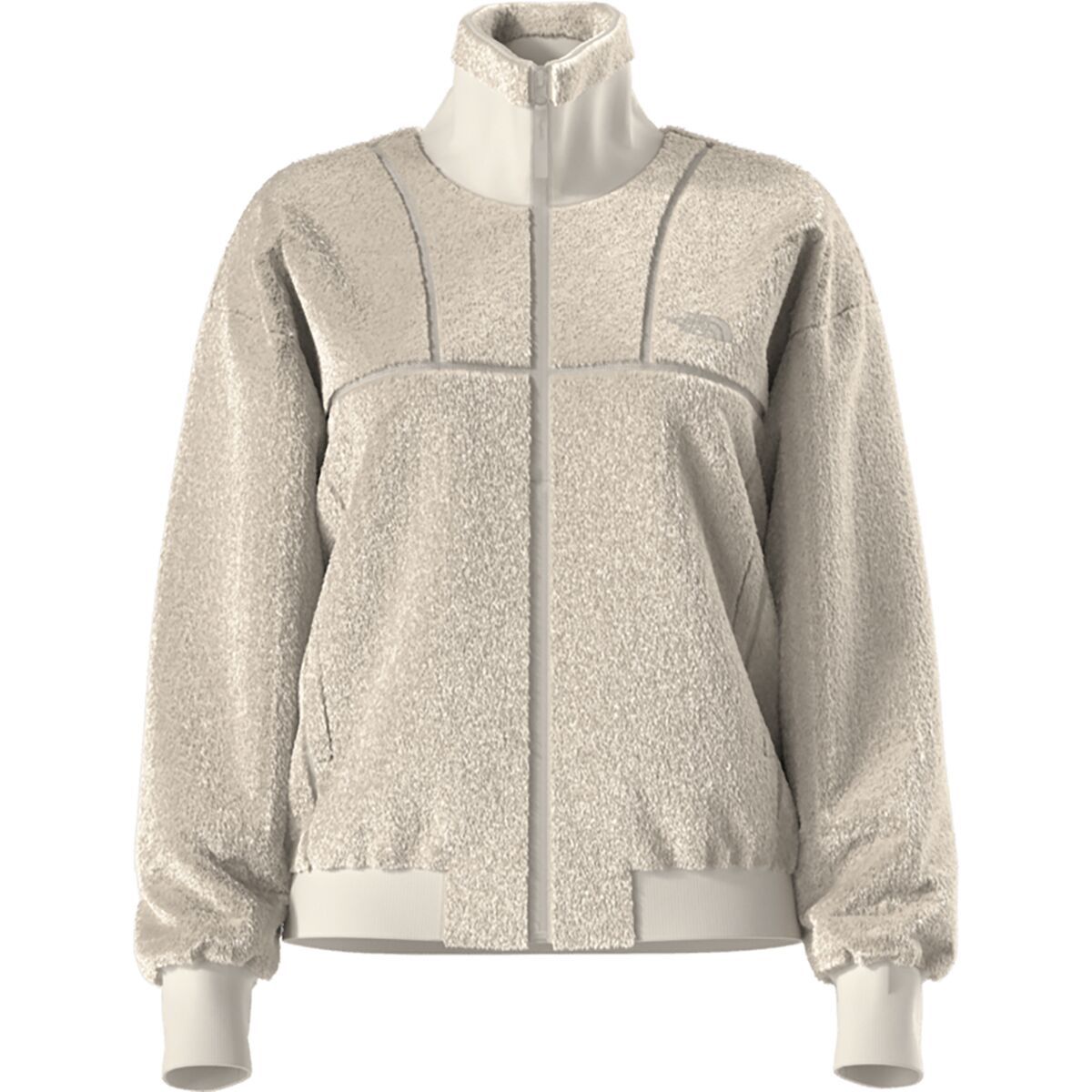 Image of The North Face Luxe Osito Full-Zip Jacket - Women's White Dune, XS