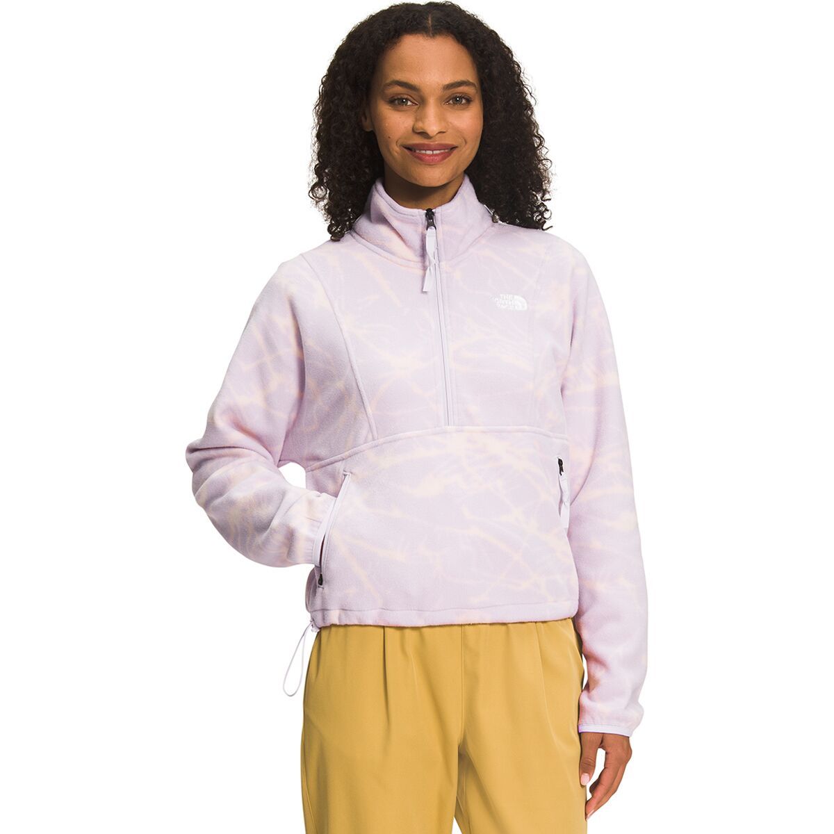 The North Face Printed TKA Attitude 1/4-Zip Fleece - Women's Lavender Fog Mountain Splatter Print, XL