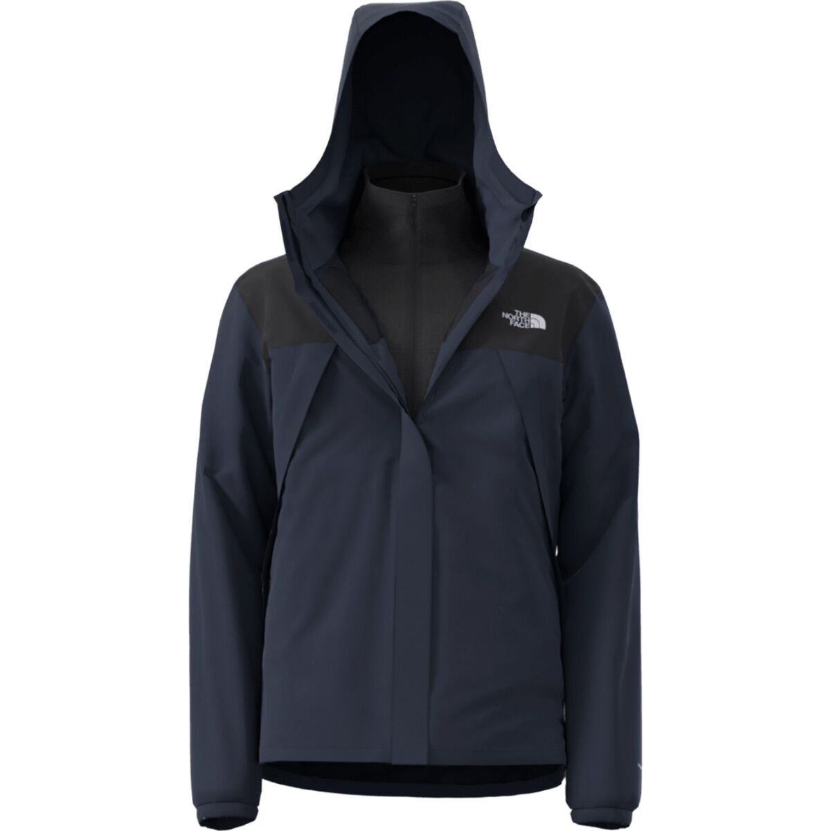 Image of The North Face Antora Triclimate Jacket - Men's Summit Navy/TNF Black, 3XL
