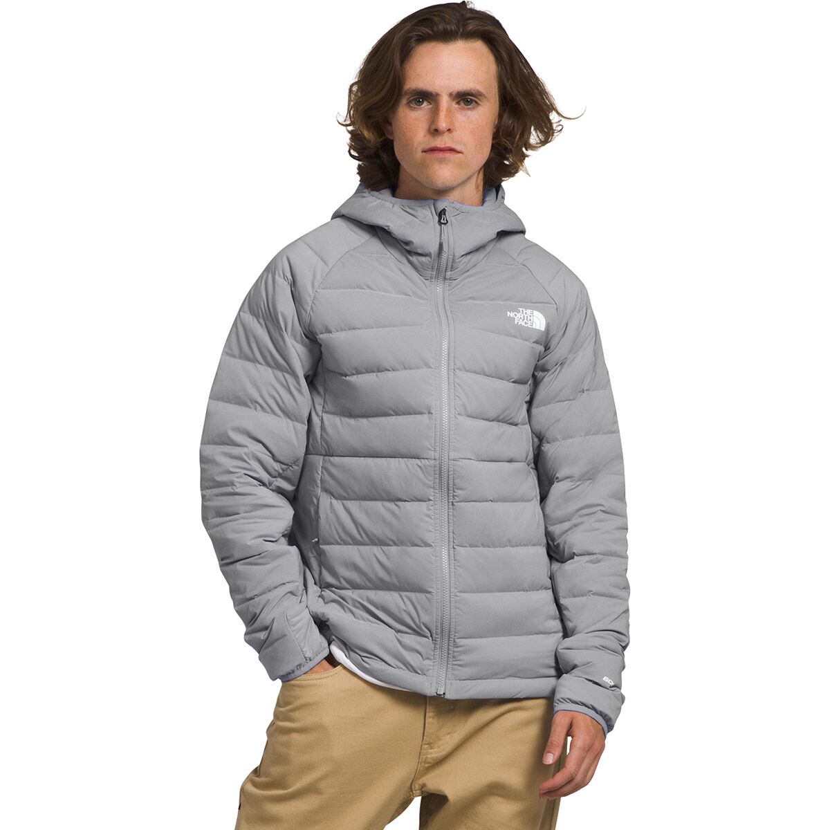 Image of The North Face Belleview Stretch Down Hoodie - Men's Meld Grey, XL