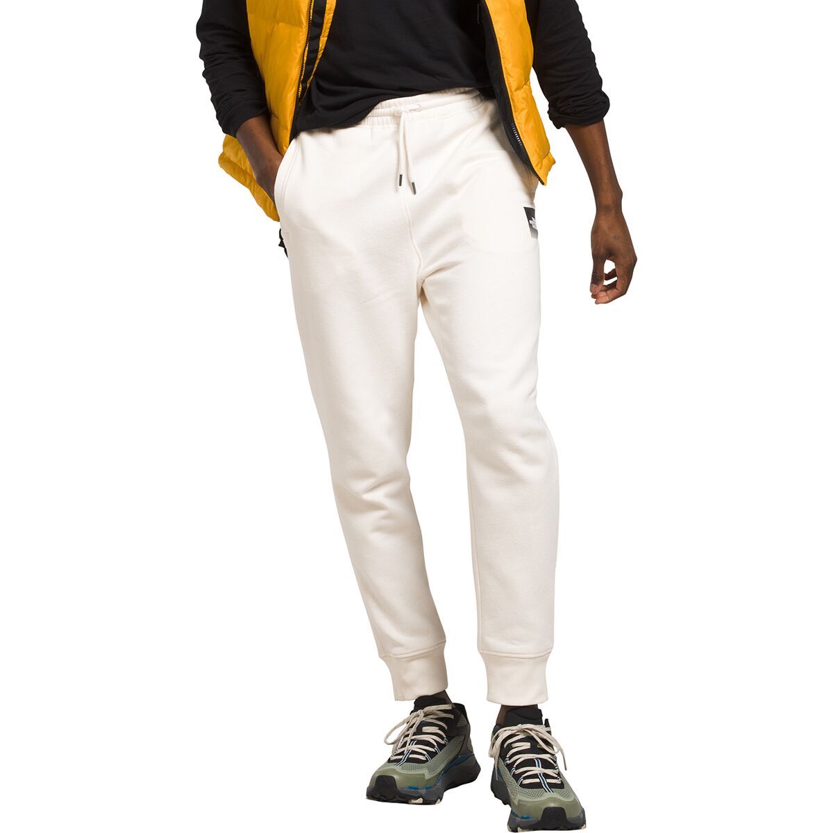 The North Face Box NSE Jogger - Men's Gardenia White/Ombre Graphic, S/Reg