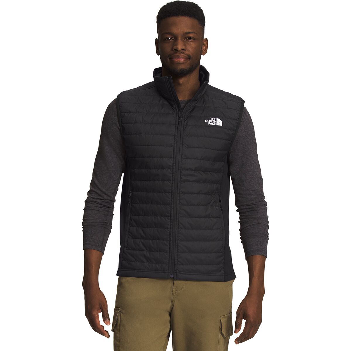 Mens grey north shop face vest