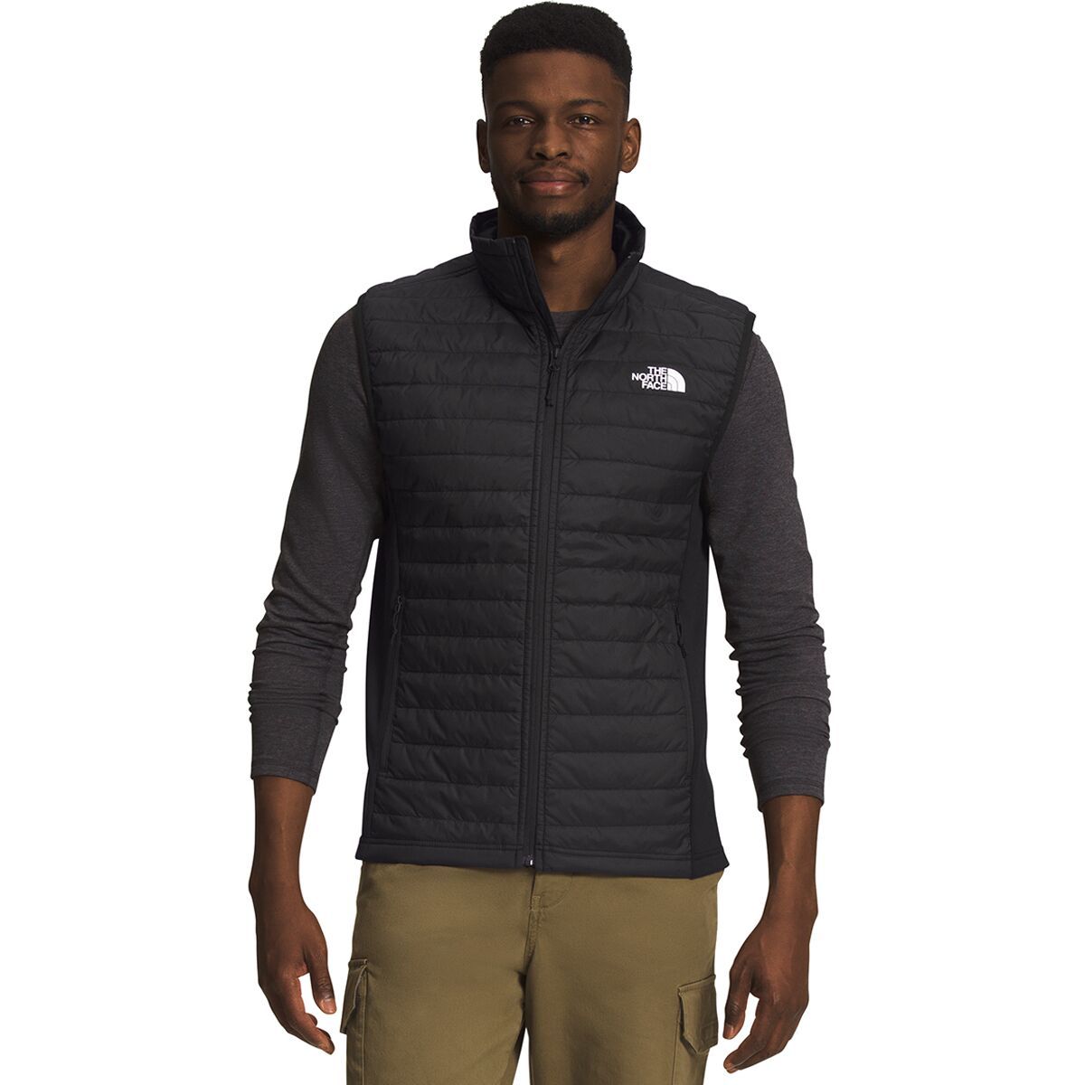 Image of The North Face Canyonlands Hybrid Vest - Men's TNF Black/NPF, L