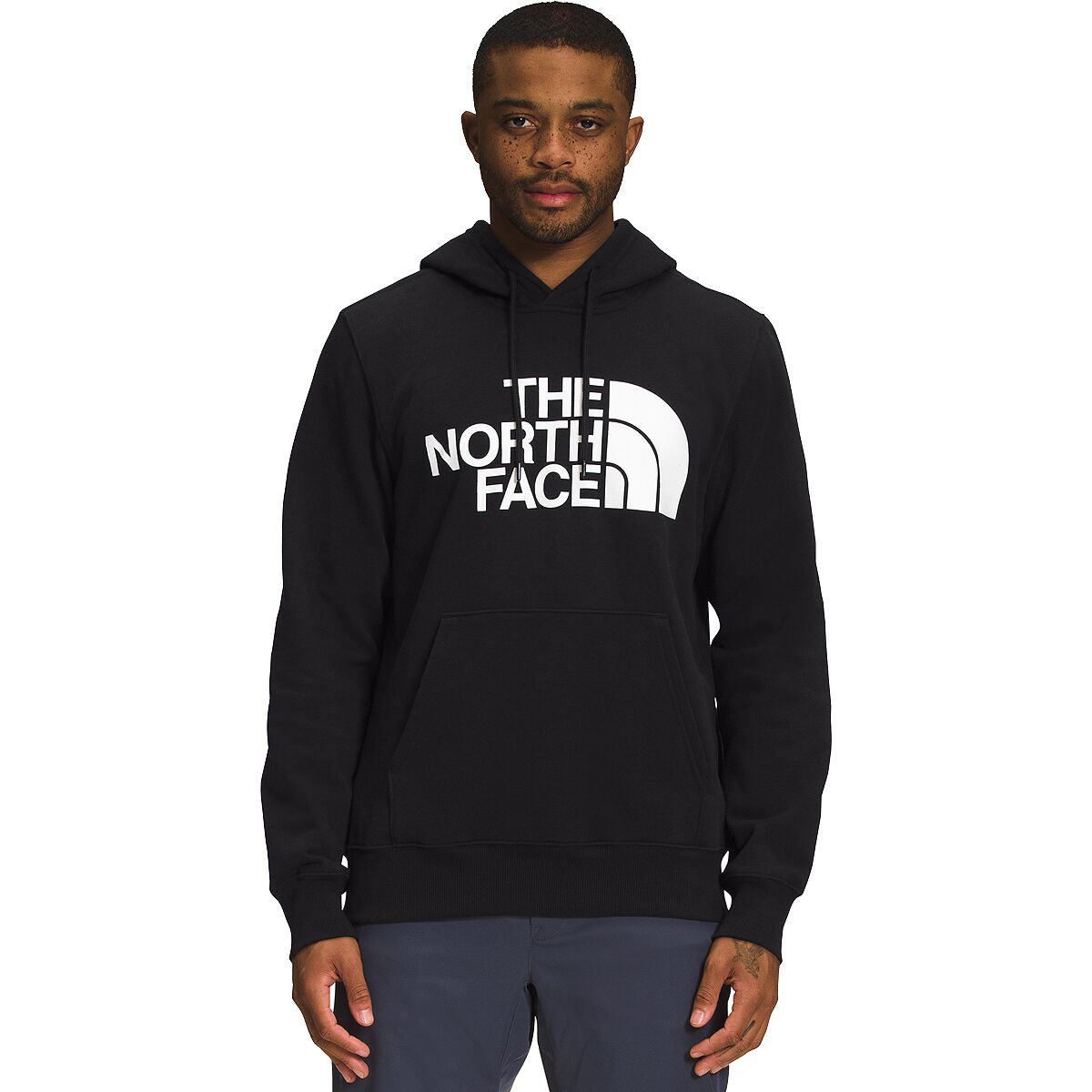 Image of The North Face Half Dome Pullover Hoodie - Men's TNF Black/TNF White, S