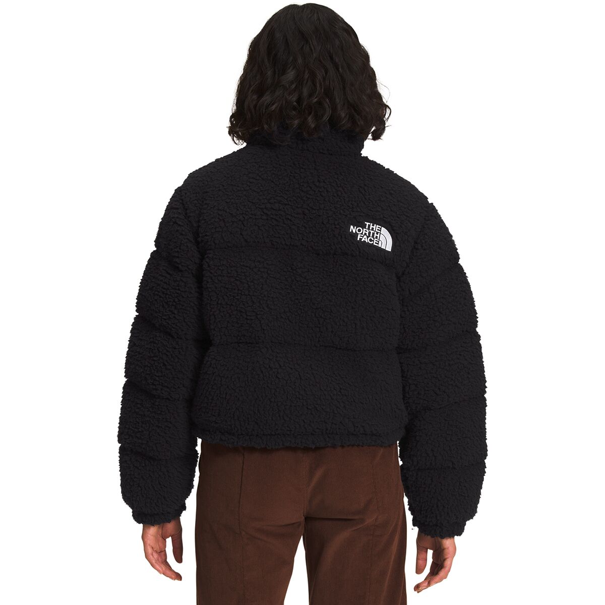 The North Face Nuptse High Pile Down Puffer Jacket in Black