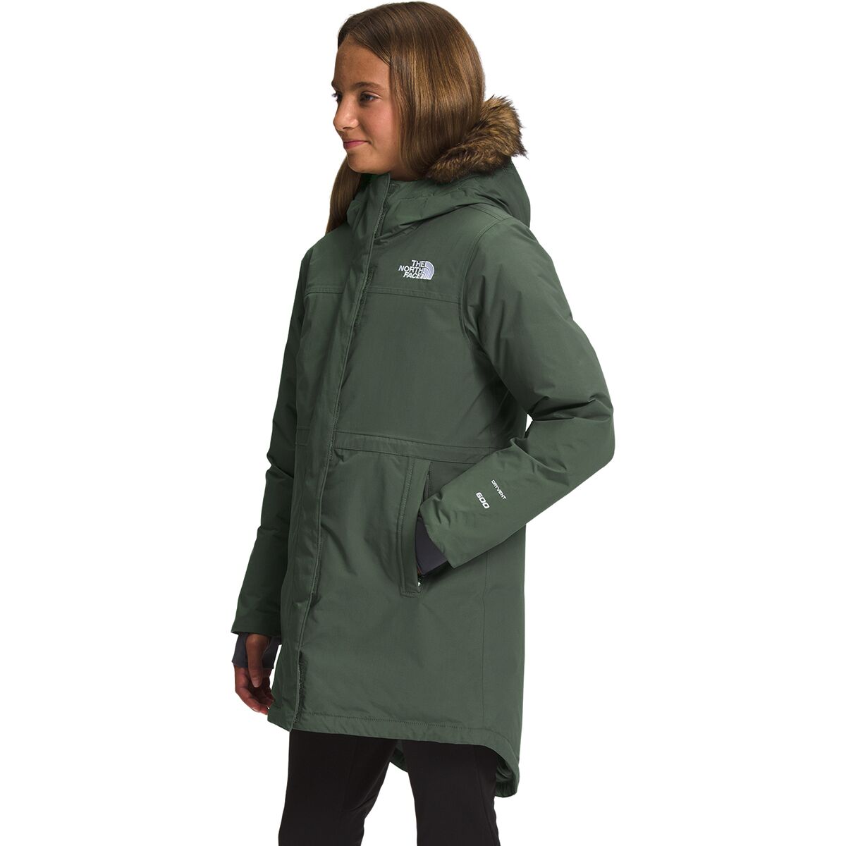 The North Face Girls' Arctic Parka, Medium, Thyme