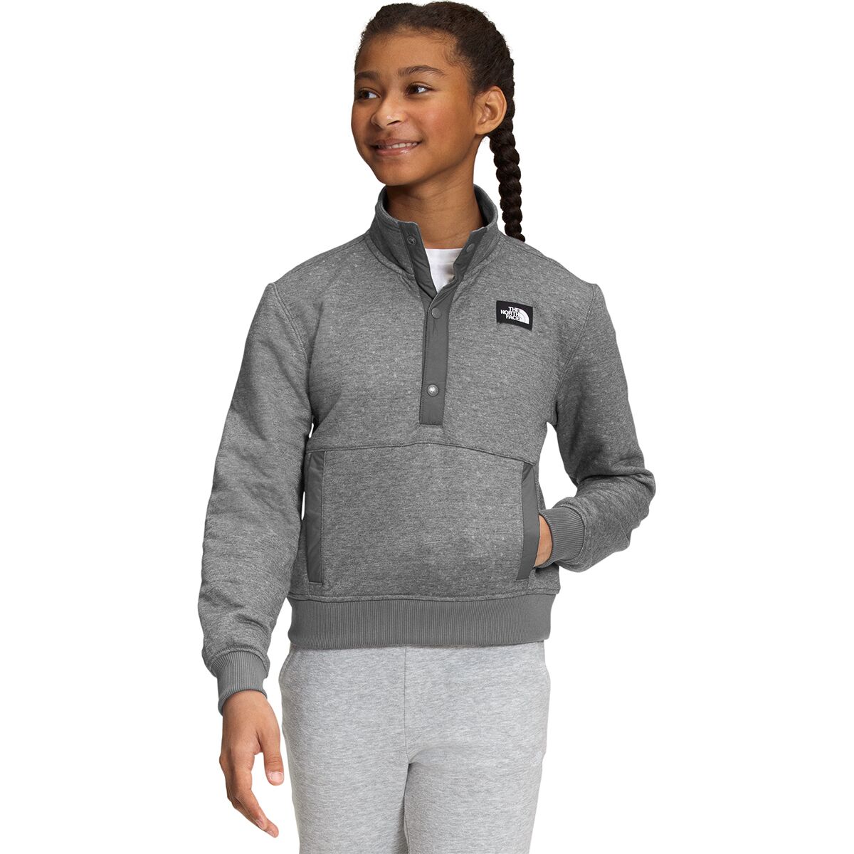 The North Face Edgewater Quilted Snap Pullover - Girls'
