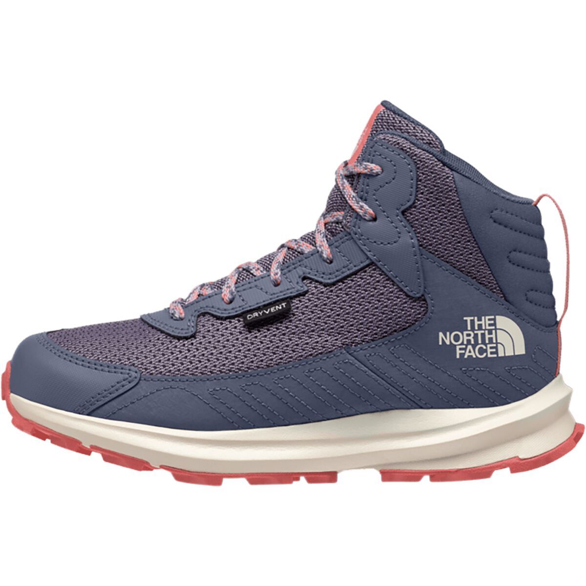 Image of The North Face Fastpack Mid Waterproof Hiking Boot - Kids' Lilac Peak/Twilight Galax, 1.0