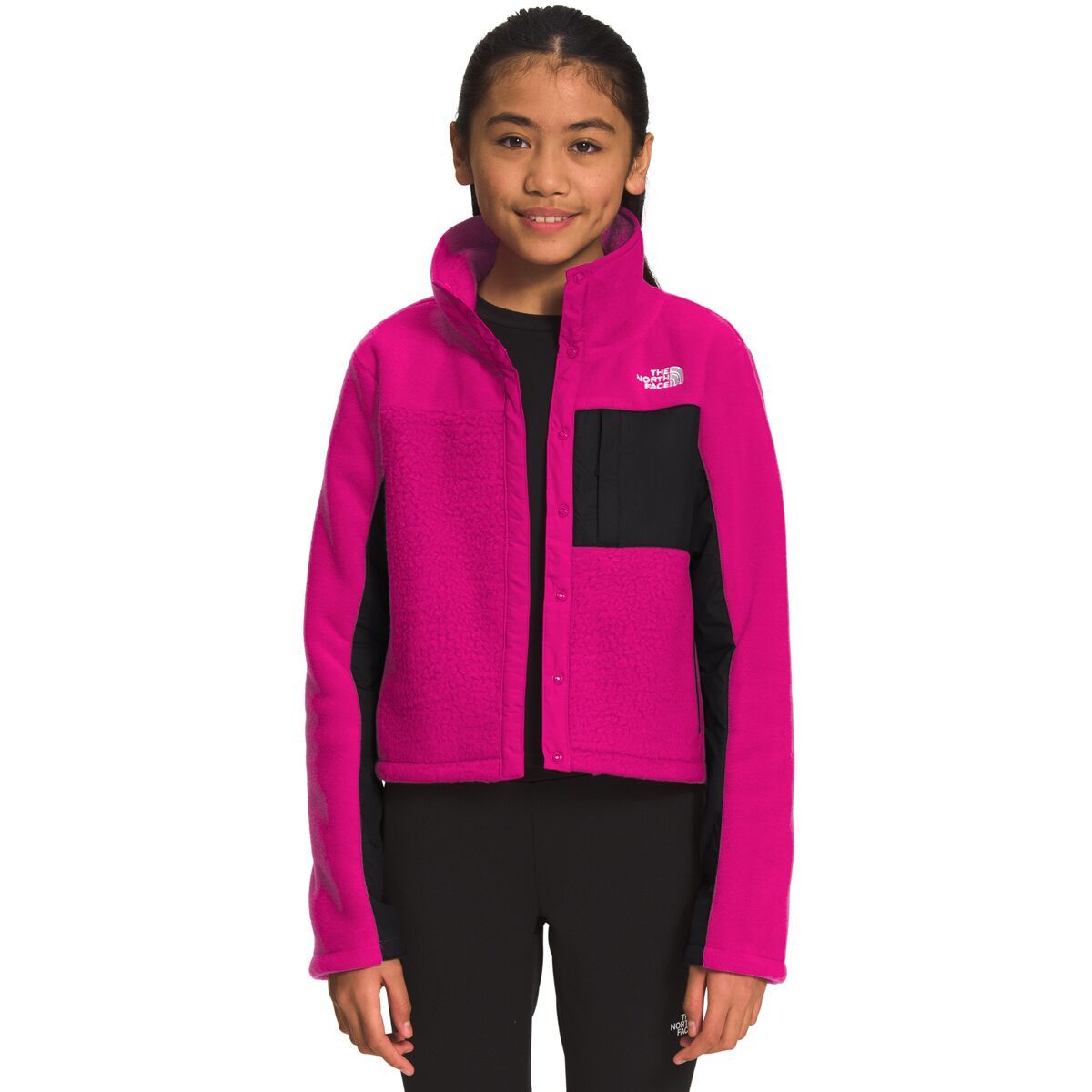 The North Face Fleece Mashup Jacket - Girls' Fuschia Pink, XL