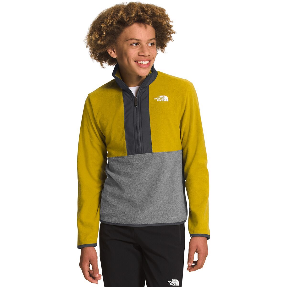 The North Face Glacier Half-Zip Pullover Fleece - Kids' Mineral Gold, M