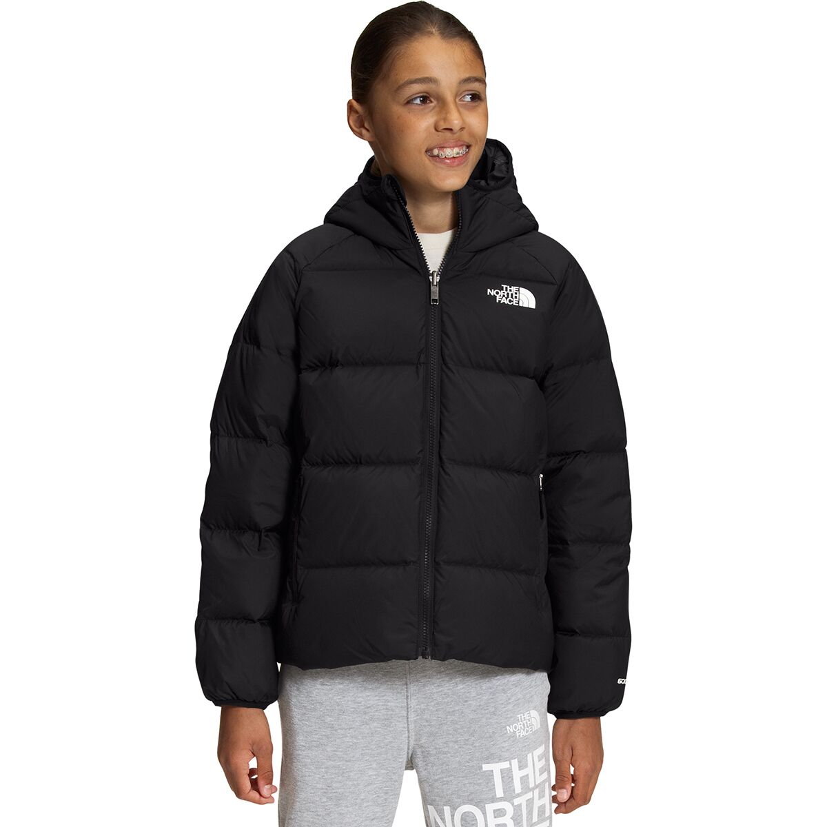 The North Face North Down Hooded Reversible Print Jacket - Boys'