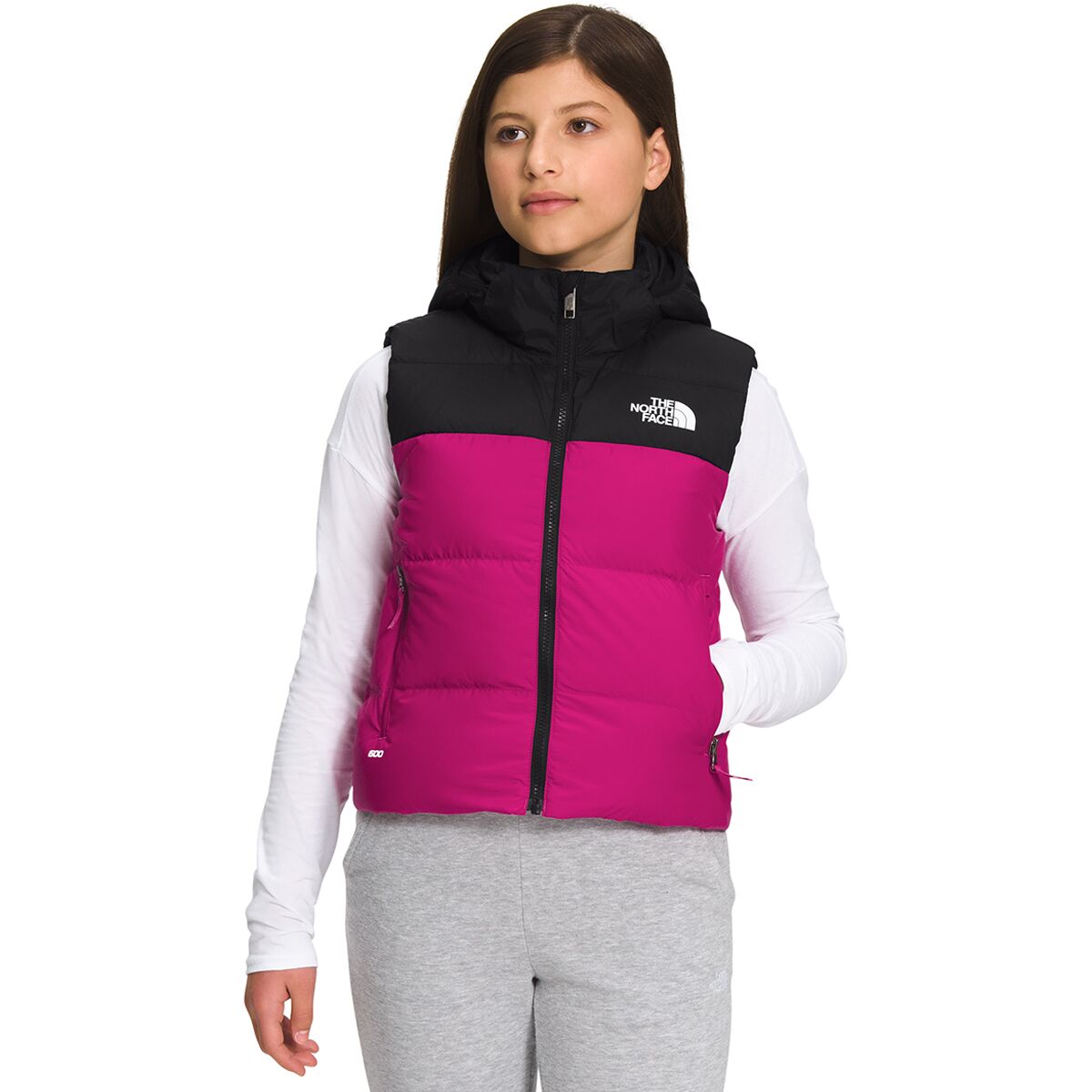 The North Face North Down Reversible Hooded Vest - Girls'