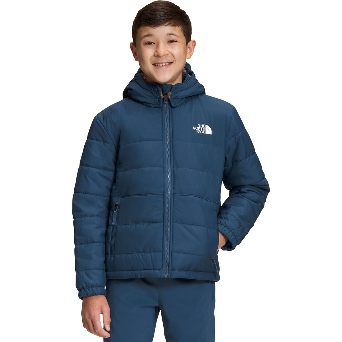 The North Face Boys' Reversible Mount Chimbo Full Zip Hooded Jacket