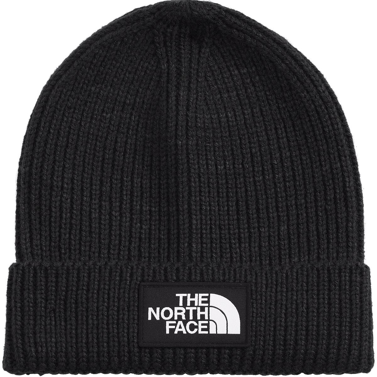 The North Face Box Logo Cuffed Beanie - Kids' TNF Black, One Size