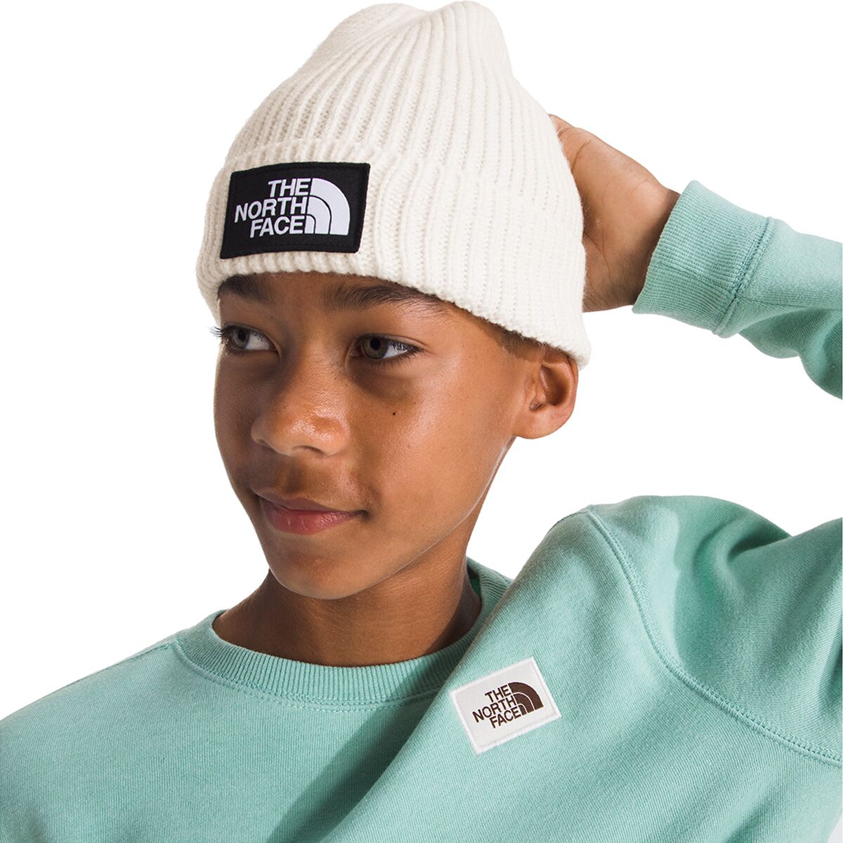 The North Face Box Logo Cuffed Beanie - Kids