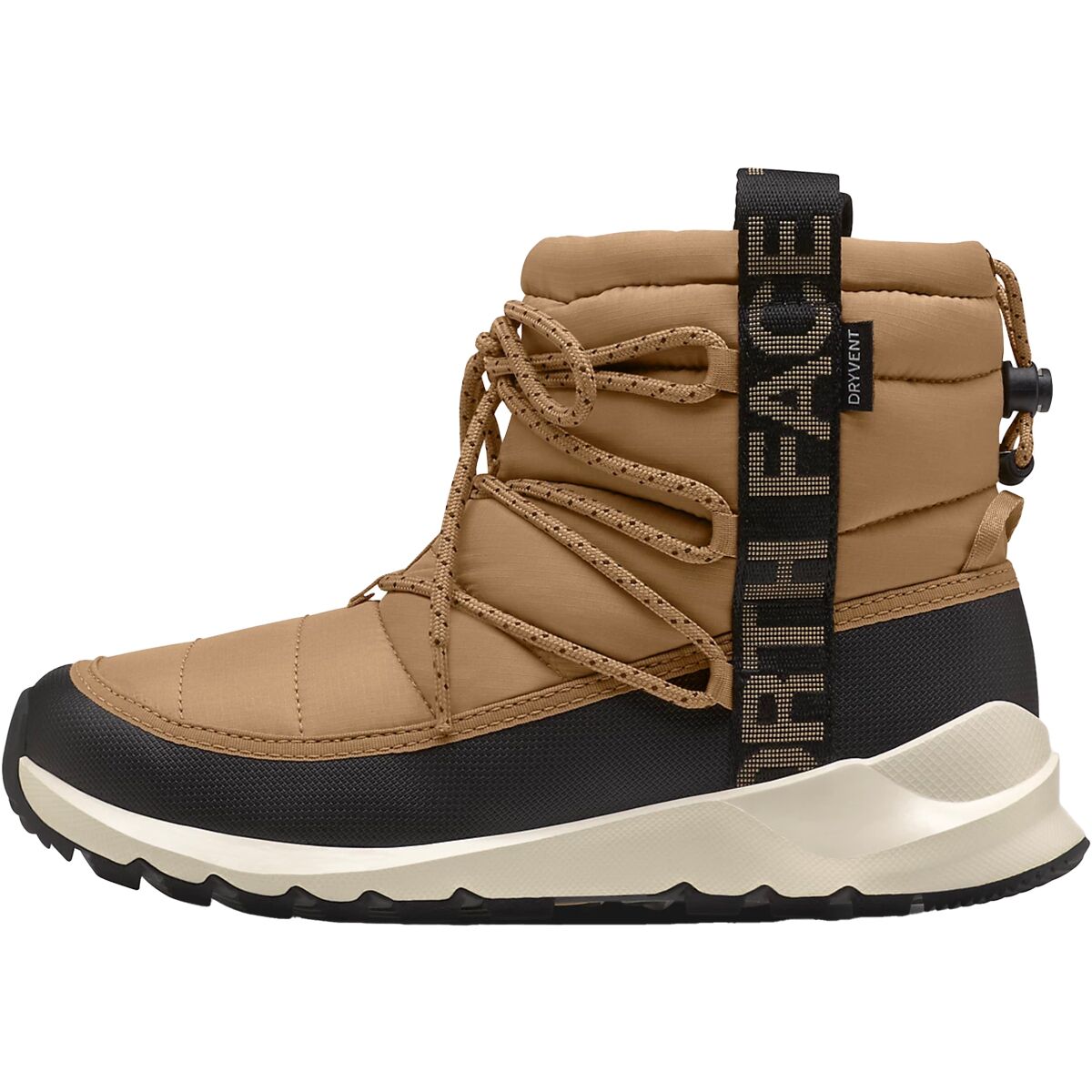 Image of The North Face ThermoBall Lace Up WP Bootie - Women's Almond Butter/TNF Black, 6.0