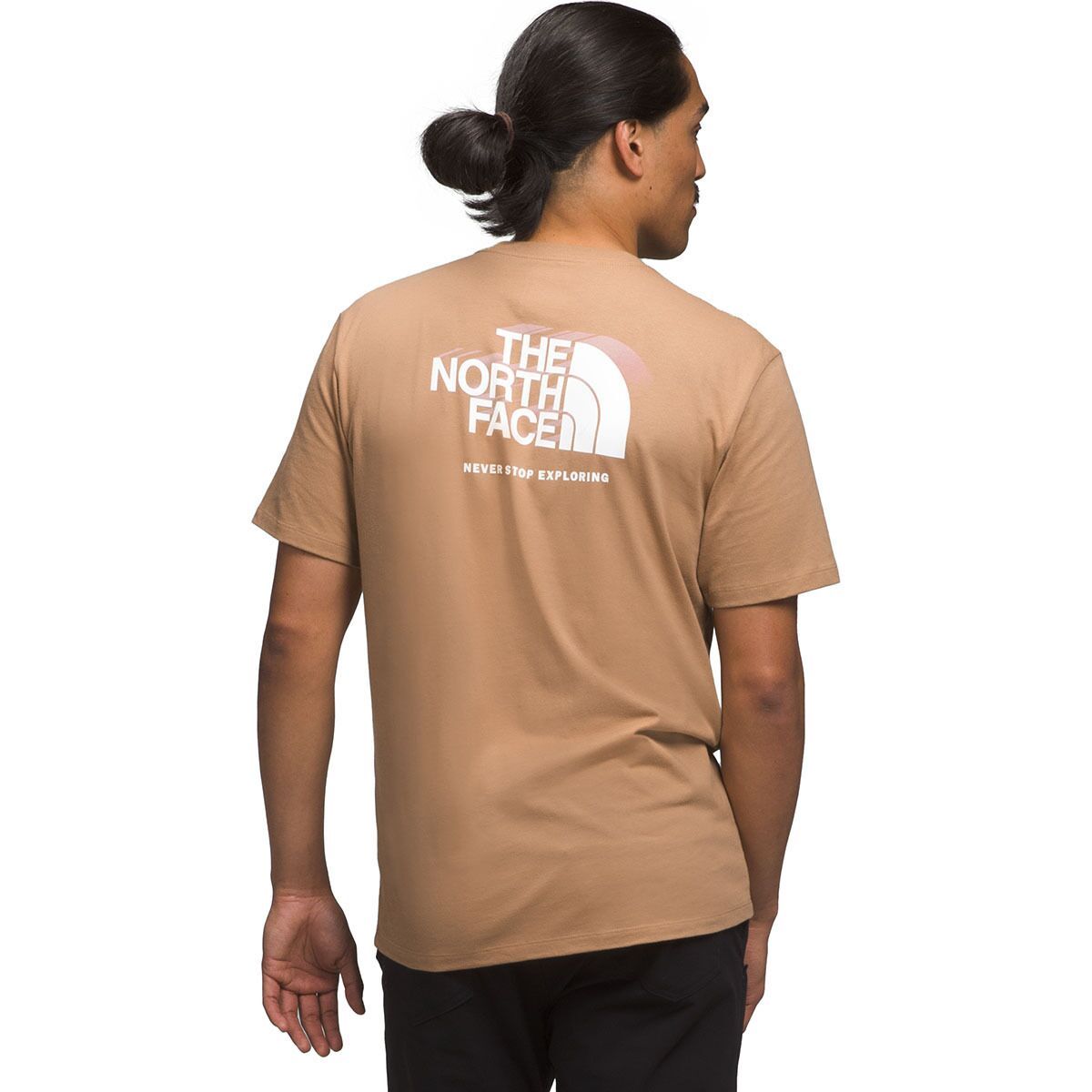 The North Face Box NSE Short-Sleeve T-Shirt - Men's Almond Butter/Pink Moss, XS