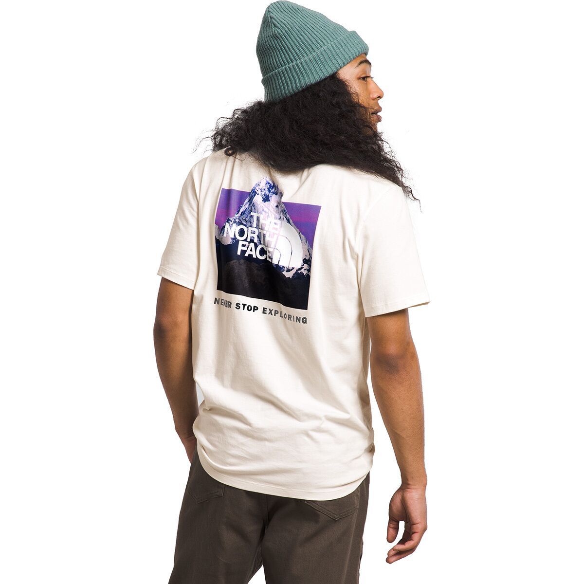 The North Face Box NSE Short-Sleeve T-Shirt - Men's Gardenia White/Photo Real/Graphics, XS