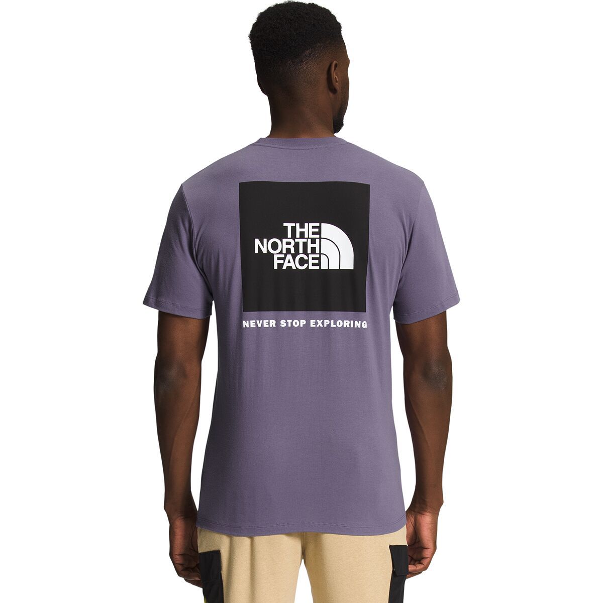 The North Face Box NSE Short-Sleeve T-Shirt - Men's Lunar Slate/TNF Black, 3XL