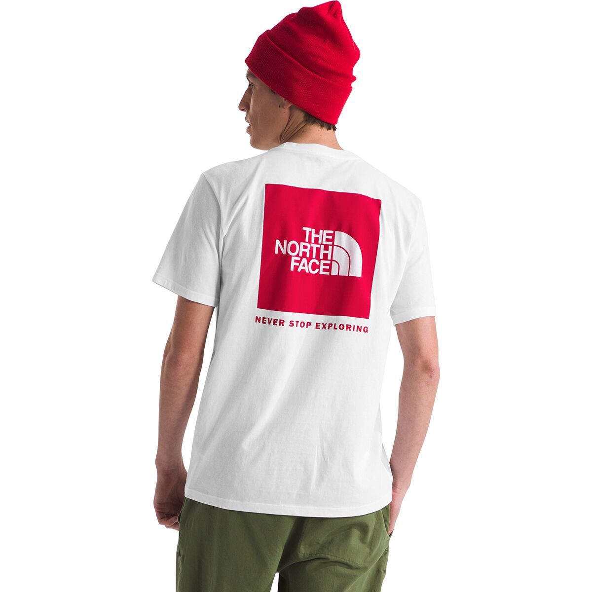 The North Face Box NSE Short-Sleeve T-Shirt - Men's TNF White/TNF Red, S