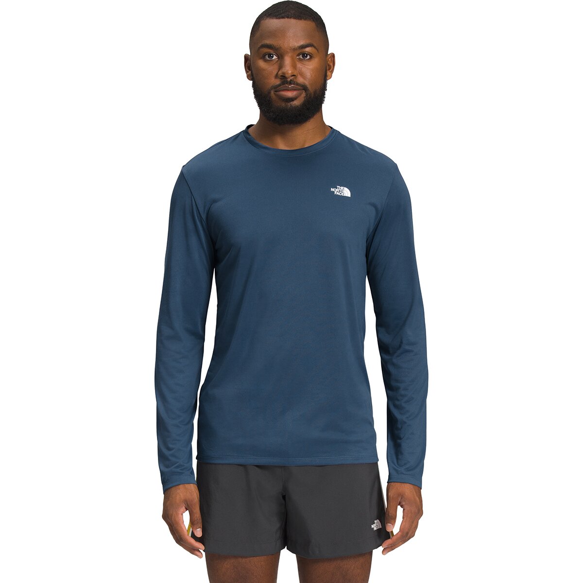 Image of The North Face Elevation Long-Sleeve Shirt - Men's Shady Blue, S